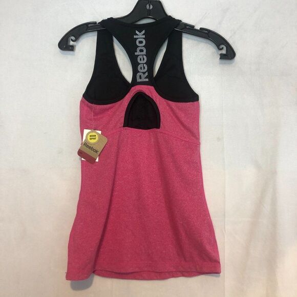 REEBOX Racerback Active Sport Tank Top Women’s Pink/Black Size XS. NWT.       SB - Picture 3 of 7